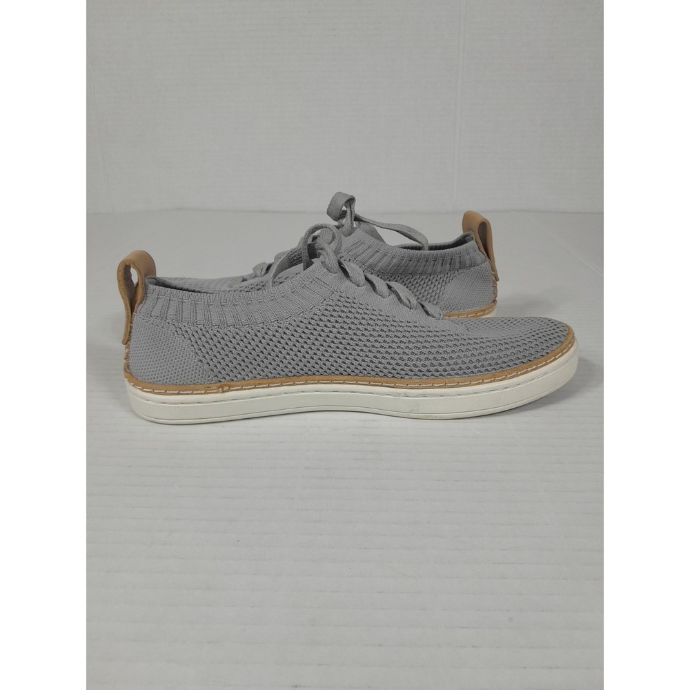 UGG Sidney Shoes  Knit Comfort Wedge Lace Up Sneakers Women Sz 5 - Picture 6 of 9